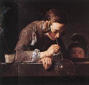 jean-Baptiste-Simeon Chardin The Soap Bubble oil on canvas